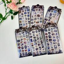 1张（6种可选图案）3D水晶贴纸，可爱贴纸，包括封印贴纸、糖果滴贴纸、贴纸簿贴纸、大号奖励贴纸、教育贴纸、卡通装饰贴纸，适合日常用于平板电脑、手机壳、剪贴簿、日记本、笔记本电脑、行李箱、杯子、滑板、笔记本、吉他等，是儿童生日礼物、返校用品、旅行用品、青少年房间装饰的理想之选。 - 彩色 - 查看 2