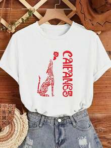 ofertas y liquidacionesWomen's Caifanes Vintage Tee | Diseño Gráfico Rojo | 100% Algodón Puro | Cómodo y Suave | Ideal para uso casual y para regalar. | Cuello Redondo Blanco | Fabricado y enviado en México | Unisex Styleplayera de hombretops sudaderas para mujer Y2k Camiseta Camisa De - Blanco - Ver 9