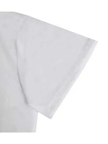 T-Shirt With Cartoon Bear Print And Letter - 白色 - 查看 7