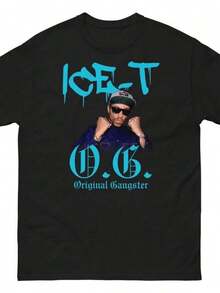 Casual T-shirt för män med moderiktigt tryck: Y2K-stil, retro sommar-T-shirt |   Unisex Ice-T T-shirt i retro rap-stil |   T-shirt med 90-tals hiphop-motiv |   Original streetwear-kläder, presenter för musikälskare |   Kortärmad T-shirt med mönstrat tryck, stilren och avslappnad design, perfekt för både män och kvinnor. T-shirt med rund hals, sporttopp, tröja för utekvällar. Lämplig för utomhusaktiviteter, arbete, kontor, semester eller studentfirande, citat, minimalistisk grafisk design eller roliga mönster. - Svart - Visa 6