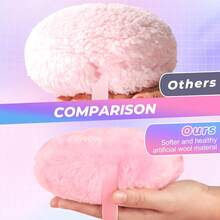 Large Velour Powder Puff For Body Powder With Container - 1 - View 3