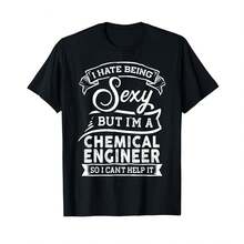 Camiseta unisex de manga corta, Camiseta 'Odio ser sexy pero soy ingeniero químico', camisetas para hombre, Spiderman, , camisetas para mujer, Romwe para hombre, boho chic, regalos para maestros, camisetas para mujer, ropa curvy para hombre, y2k - Negro - Ver 6