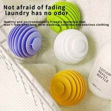 Reusable Anti-Static Laundry Balls - Softens And Fluffs Clothes, Reduces Wrinkles And Static, Fabric Softener Alternative For Washing Machine - Laundry Balls - View 8