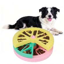 Fun Slow Feeder Bowl For Dogs, Small To Medium Breeds Puzzle Slow Feeding Bowl With Rotating Design Interactive Dog Bowl For Playful Mealtime Dismantle For Easy Cleaning Dog Accessories, Pet Supplies Dog Stuff - Xanh lá nhạt - Xem 2