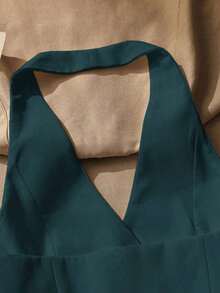 Top sin mangas con espalda descubierta casual para mujer, con botones delanteros, estilo elegante, para verano - Azul eléctrico - Ver 4