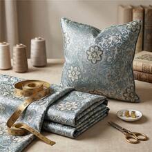 1pc, Exquisite Embroidered Brocade Fabric, 150g/Sqm, Polyester Material, Pre-Cut, Hand Wash Only, Suitable For DIY Handicrafts, Sewing, Clothing And Home Decor - Multicolor - View 23