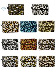 BLBLBL 1PC Multicolor Leopard Print Super Cute Luxury Shiny Electronic Cigarette Case FOR TEREA, Handmade With Grade A Rhinestones, Extremely Sparkling Under Glamorous Lights Or Sunlight, Suitable For Beauty Lovers' Daily Use - Diamond Version - View 3