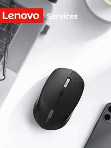 Lenovo 联想N220双模无线鼠标，支持蓝牙和2.4G连接，静音人体工学轻巧办公鼠标，DPI可调，电池续航时间长，便携式电脑鼠标，兼容笔记本电脑、PC、MacBook、平板电脑。 - 查看 16