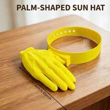 1pc Interesting Palm Sunshine Hat With DIY Manicure Function, Novel Hand-Shaped Sun Hat, Adjustable Strap, Reusable Model Hand, Fun Party And Beach Accessory - Multicolor - View 9