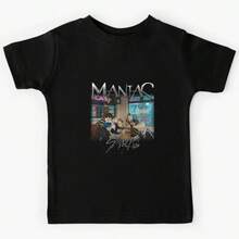 MANIAC SKZ,y Pure Cotton Casual T-Shirt, Loose Short Sleeve Basic Top For Teen Girls Ladies, Versatile For Daily Wear Street  School Time Vacation Travel Dating Casual Outdoor Outing Clothesy2k playeras de hombre algodón camiseta de algodón mujer playeras de niño camisetas playeras de niña tops para adolescentes y24k mujer - Negro - Ver 1