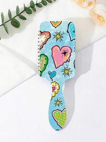 1/4 piezas Cepillo de pelo grande con cojín de aire con elemento de tortuga oceánica de verano con forma de corazón, antiestático, cómodo y transpirable, adecuado para diferentes tipos de cabello, regalo de cumpleaños/festivo, esencial para viajes/hotel - Multicolor - Ver 2