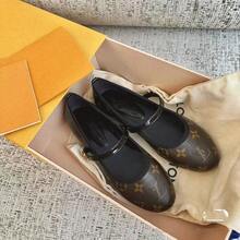 Women's High Heels, Women's Flats, Women's Sandals, High-Heeled Shoes, Spring And Autumn Ballerina Flats For Women, Denim Mary Jane Shoes With A Round Toe, Metal Buckle And A Strap. - 2 - 查看 3