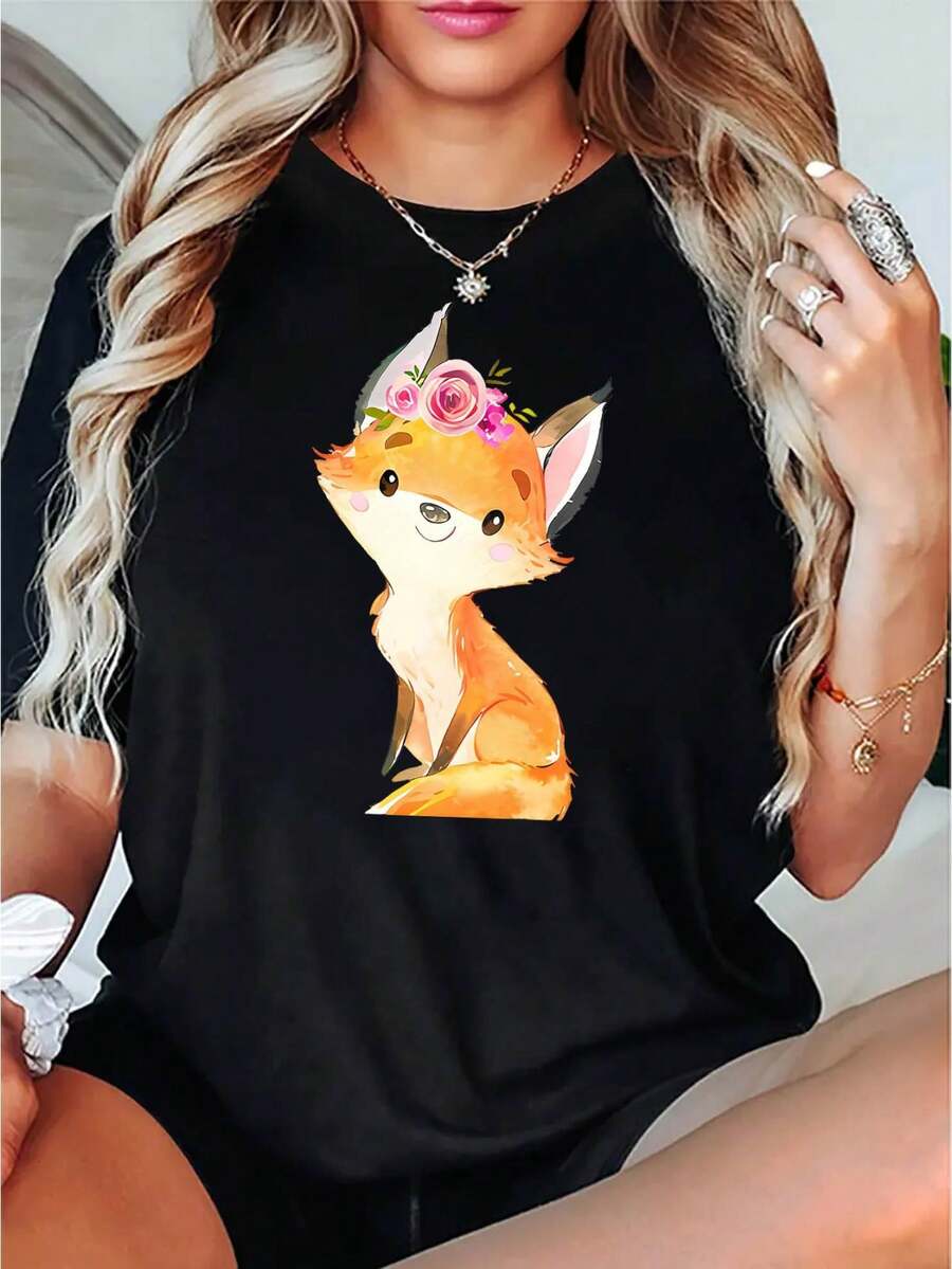 Women T-Shirts - Black - View 1