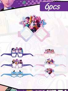 Hasbro Demon Girl Group 印花一次性裝飾餐具套組，適用於各種節慶派對與聚會裝飾，適合節慶慶祝、生日派對及戶外用餐派對的裝飾用品 - 多款 - 查看 17