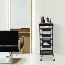 Cleaning Cart & Accessories - Black - View 7