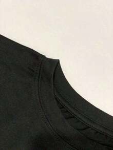 Women's Double-Sided Cotton Matcha Strawberry T-Shirt, Vintage Short-Sleeve Style For Spring And Summer. - Black - View 5