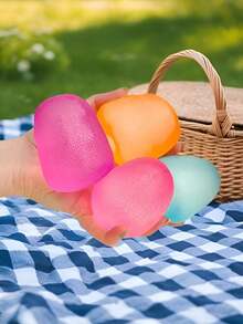 Transparent Malt Sugar Squeeze Stress Relief Tool, Soft Silicone Squeeze Toy For Relaxation, Portable Squeeze Ball - Multicolor - View 3