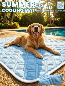 Extra Large Pet Cooling Mat - Ultra Soft Absorbent Surface | All-Weather Instant Cooling Comfort | Keep Your Pet Cool In Summer! - Suitable For Small, Medium And Large Cats And Dogs, 5 Sizes Available - Multicolor - View 3