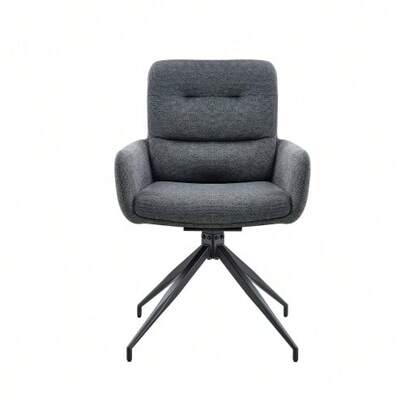 [Set Of 2] European Swivel Chair In A Lightweight Luxury Design, 360° Sound-Swivel, Set Of 2 For Dining Rooms / Relaxation Areas.