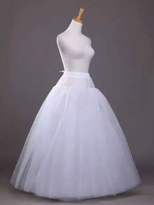 1 chiếc váy lót không khung Crinoline cho váy cưới MPT022, trang phục nữ mùa thu Halloween - trắng - Xem 2