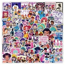 Bộ 104 miếng dán Huntrix K Pop Anime Aesthetic, hình dán nhân vật hoạt hình dễ thương, chống thấm nước, tự dính, thích hợp cho đồ dùng học tập, nhật ký và quà tặng cho thanh thiếu niên. - Nhiều màu - Xem 3