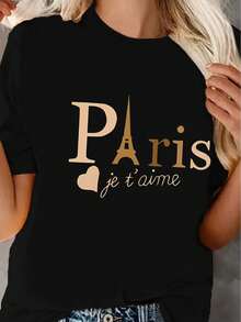 Women T-Shirts - Black - View 1