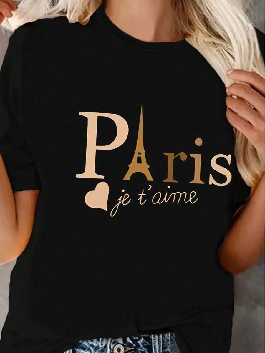 Women T-Shirts - Black - View 1