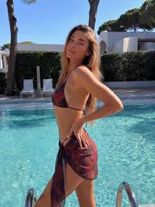 Bộ bikini họa tiết động vật dành cho nữ, co giãn và thanh lịch. - Nhiều màu - Xem 4