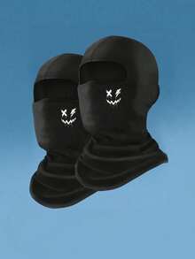 1/2 chiếc mũ trùm đầu Balaclava unisex, khẩu trang thể thao thoáng khí in họa tiết đa năng, mũ len thấm hút mồ hôi đa chức năng cho hoạt động ngoài trời, đi bộ đường dài và đạp xe. - Nhiều màu - Xem 13