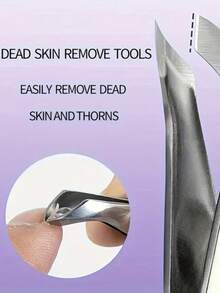 1pc Professional Stainless Steel Nail Clipper, Sharp Slanted Edge For Manicure And Dead Skin Removal, Dual-Hand Grip, Salon Nail Tool - Multicolor - View 5