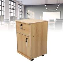 Archivero Organizador Oficina Cajón Gaveta Llave Archivero Organizador Debajo del Escritorio para Oficina en Casa, Archiveros con Cerradura - Amarillo - Ver 11
