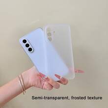 Ốp lưng điện thoại mềm, mờ, bán trong suốt, phù hợp với Galaxy A56, A57, A36, A17, S26 Ultra, S25 Ultra - trắng - Xem 2