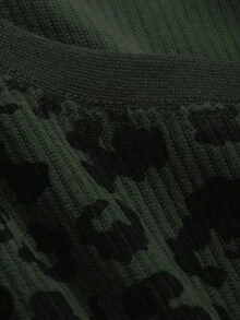 Camiseta de manga corta holgada con estampado de leopardo para mujer, ropa de verano y otoño - Multicolor 3 - Ver 2