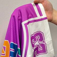 2025 Summer New College Style Ball Game Uniforms For Birthday Parties Graduation Season Students Wear Daily Street Basic Versatile Casual Popular Online Ball Game Shorts Straps Letter Print Mesh Semi-Transparent Women's Shorts,High Waisted Shorts - Multicolor - Ver 9