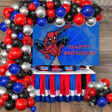 1pcs M Arvel S Pider-Man Happy Birthday Backdrop, Superhero Theme Party Decorations For Boys, City Buildings Photography Background For Cake Table, Iconic Spidey Wall Decor For Outdoor And Indoor Celebration, Creative Birthday Banner For Fans And Comic Lovers, Epic Hero Action Theme Party Supplies - Nhiều màu-A - Xem 3