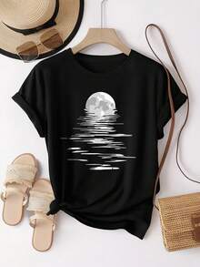 Women T-Shirts - Black - View 1