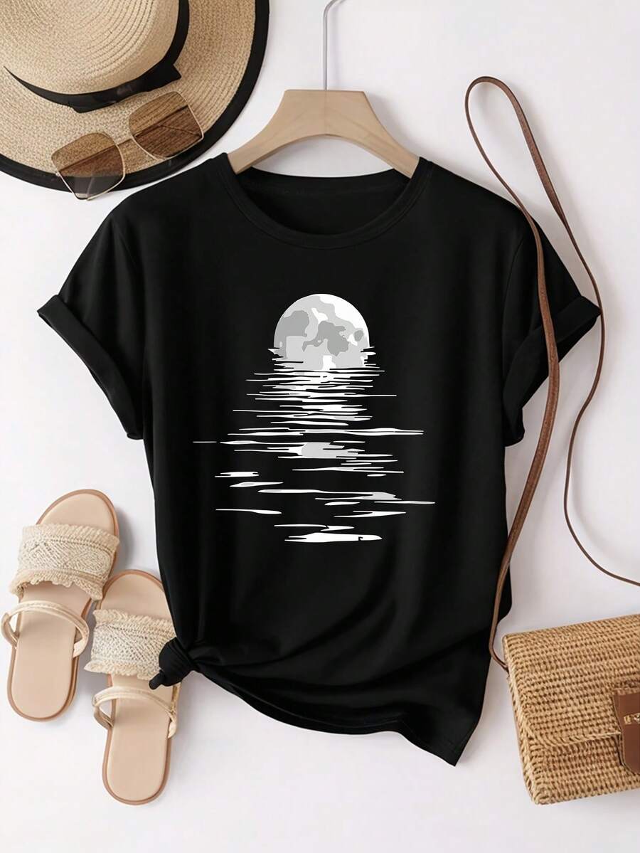 Women T-Shirts - Black - View 1