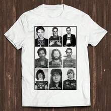 Women's T-Shirt, Mexican Flag T-Shirt For Women, Celebrities Mugshot, Rock Stars, Music Gift, Funny Tee Style, Unisex Gamer Cult Movie Music T-Shirt C506, Star Style, Comfortable And Lightweight - 白色 3 - 查看 9