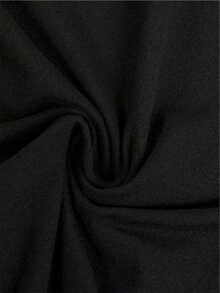 100% algodón puro, transpirable y agradable para la piel. Diseño clásico de cuello redondo, corte ajustado y adecuado para todo tipo de cuerpos. Estampado de moda con estilo minimalista y de alta calidad. Diseño unisex perfecto para conjuntos de pareja, ideal para el transporte diario, citas, ocio y ropa urbana - versátil y atemporal. - Negro - Ver 6