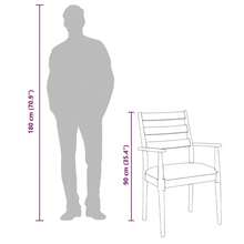 vidaXL Esszimmerstühle mit Kissen 2 Stk. Braun Massivholz Gummibaum Restaurantstühle, Bürostühle, Gartenstühle, Partystühle. Dieses Produkt umfasst nur Stühle, ohne Tische. Ein klassisches, hochwertiges Möbelstück. - Braun - Übersicht 11