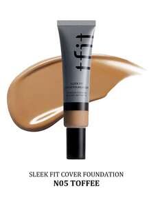 TFIT SLEEK FIT COVER 貼合底妝 N05 焦糖色，高遮瑕輕盈，長效控油，霧面妝感，不褪色防暈染，適合初學者，韓系美妝，禮品 30g/1.05 Oz. - N05 TOFFEE - 查看 2