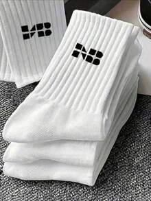 40/30/24 pares de calcetines deportivos cómodos unisex, calcetines tipo tripulación para hombres adecuados para entrenamiento deportivo, calcetines tipo tripulación para mujeres adecuados para uso casual y de negocios, antibacterianos suaves, negro y blanco, resistentes al olor, transpirables y que absorben la humedad, ligeros y cómodos, adecuados para otoño/invierno, 20/10/8/6/4/2 pares, temporada de otoño - Multicolor - Ver 2