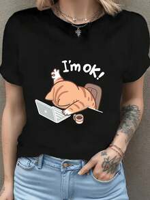 Women T-Shirts - Black - View 1
