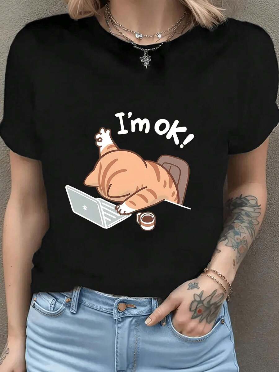 Women T-Shirts - Black - View 1