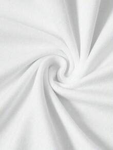 Camiseta de mujer de manga corta con cuello redondo, holgada, casual y versátil.Con estampado moderno, elegante y sofisticado de letras simples, ideal como prenda básica; confeccionada en tela suave con excelente caída R4GD - Blanco - Ver 5