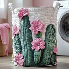 Cesta de Almacenamiento de Ropa Sucia Acolchada de Algodón Serie Cactus 2026, Cesta Antipolvo para Ropa Sucia - 37 modelos - Ver 14