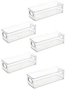 10/5/4/3/2/1pcs Transparent Desktop Storage Boxes, Household Underwear, Bra, Socks Storage Box, Cosmetic Storage Box, Phone Case Storage Box, Kitchen Refrigerator Storage Box, Drawer Storage Box, Organizer, Makeup Storage Box - Clear - View 14