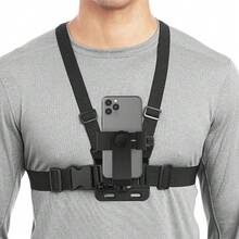 1 chiếc giá đỡ điện thoại gắn ngực chất lượng cao cho camera hành trình góc nhìn thứ nhất, dùng để phát trực tiếp, đạp xe ngoài trời. - Nhiều màu - Xem 4