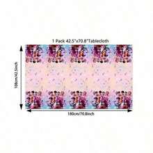 1 pièce Nappe jetable thème K-Pop pour la fête du groupe de filles , décoration de maison et de fête, style aléatoire - Multicolore - Voir 2