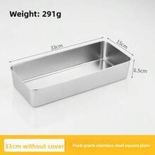 3pcs Set [1 Mold + 2 Cake Spatulas] Rectangular Tiramisu Cake Tray Mold And Accessories Set, Lightweight Dessert Tools With Stable Base - Essential For Tiramisu, Cheesecake And Mousse Cake, Perfect For Bakers And Home Baking Enthusiasts, Please Note The Marked Dimensions - Multicolor - View 14
